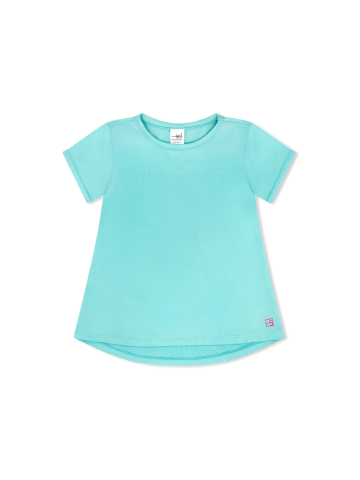 Bridget Basic Tee -   Totally Turquoise