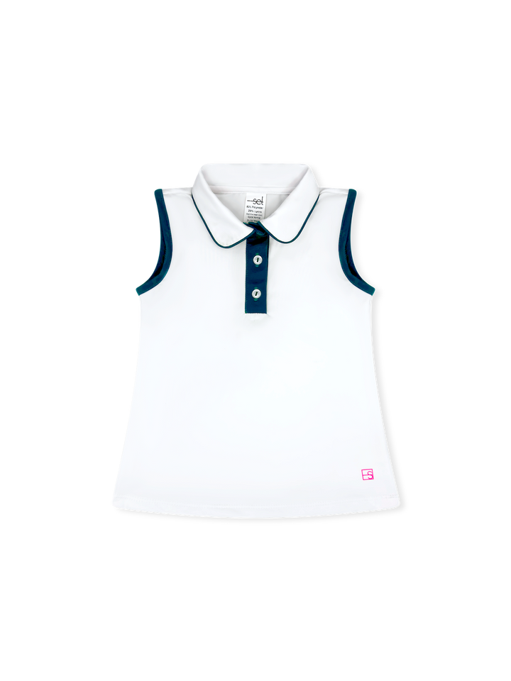 Gabby Tank -  Pure Coconut, Nantucket Navy