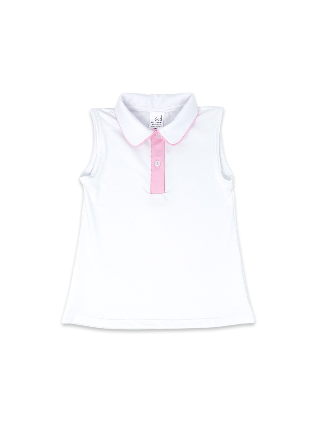Gabby Tank -  Pure Coconut, Cotton Candy Pink