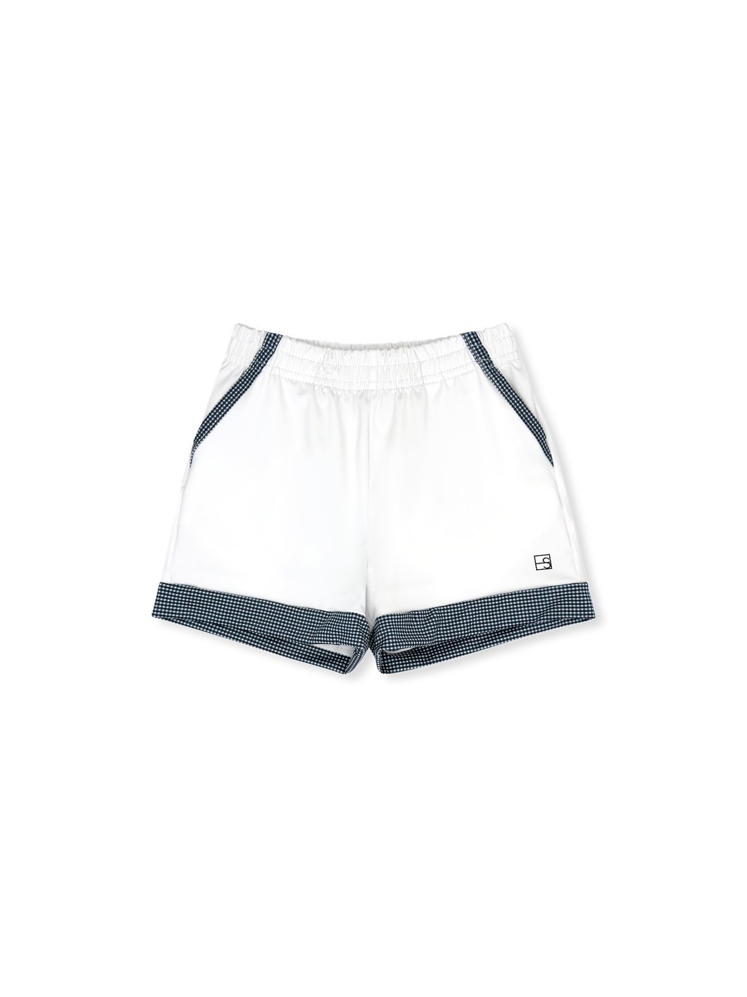 Graham Short -  Pure Coconut, Nantucket Navy Minigingham