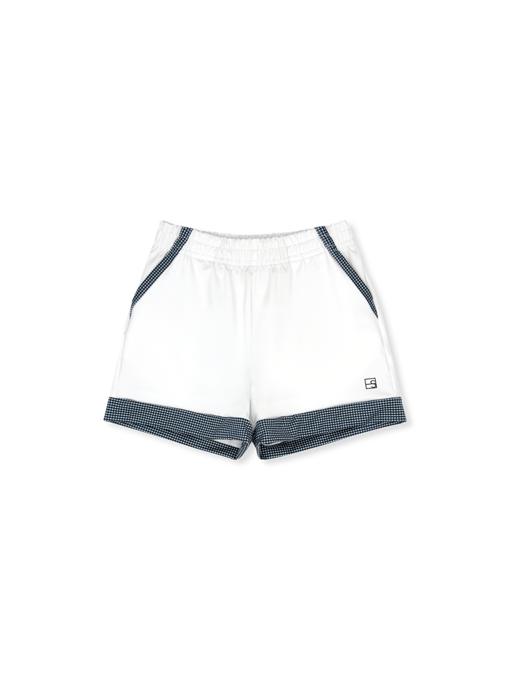 Graham Short -  Pure Coconut, Nantucket Navy Minigingham