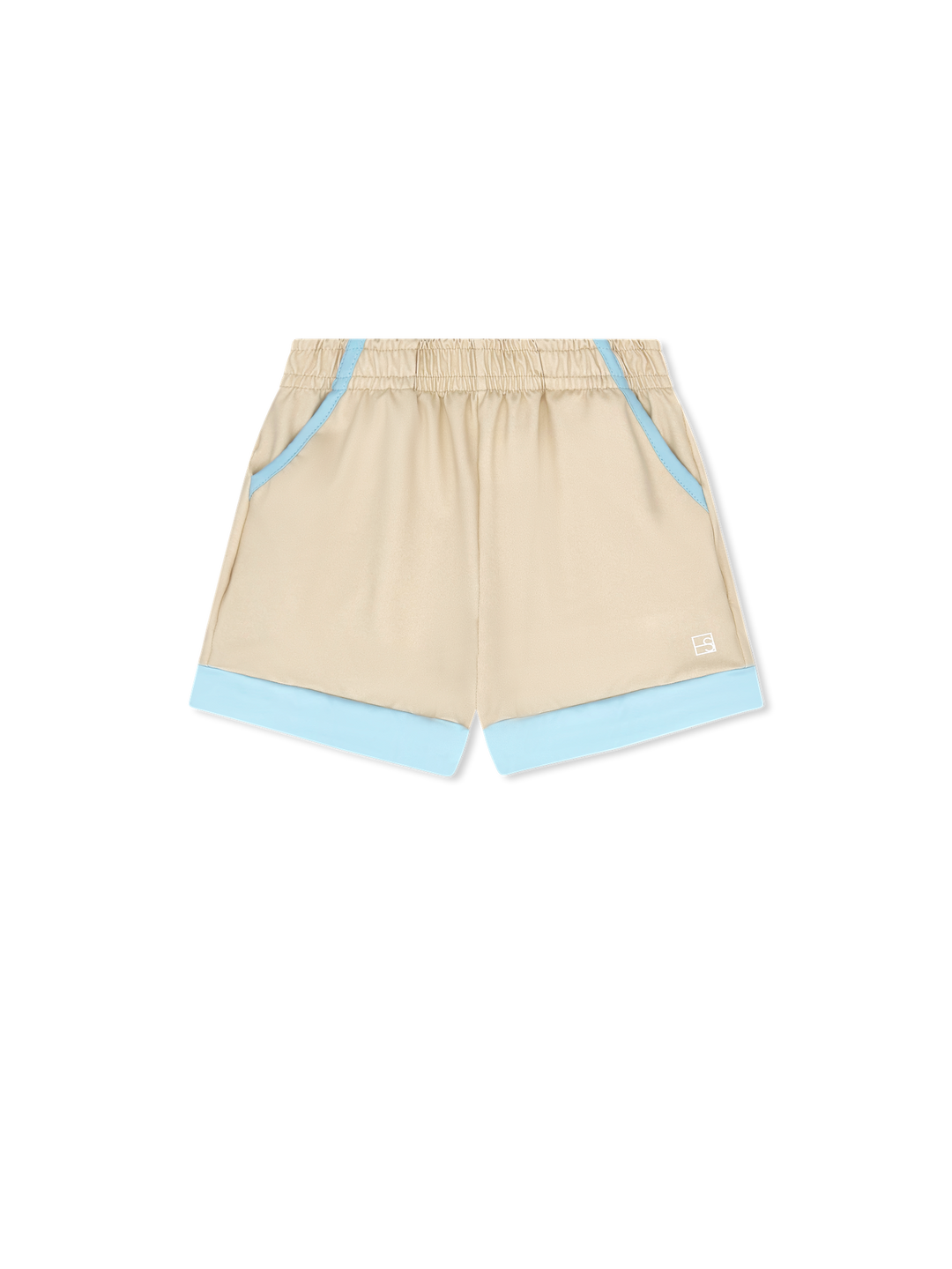 Graham Short -  Sandstone Khaki, Cotton Candy Blue