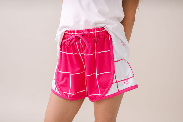 Elise Short - Power Pink Windowpane
