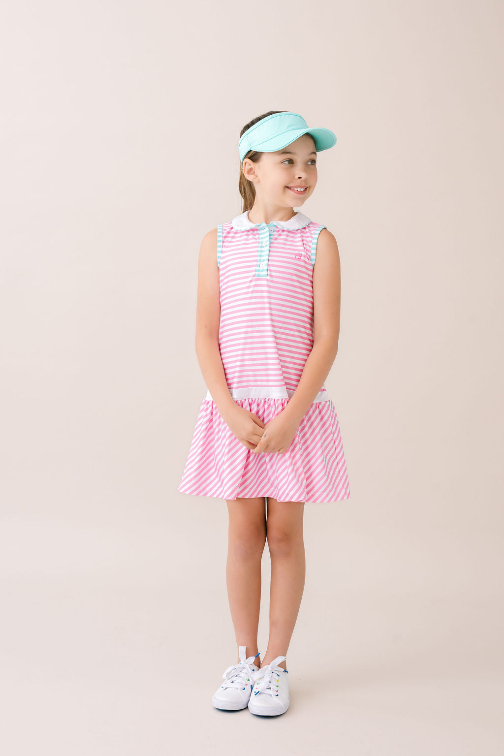 Darla Drop Waist - Flamingo Pink, Totally Turquoise