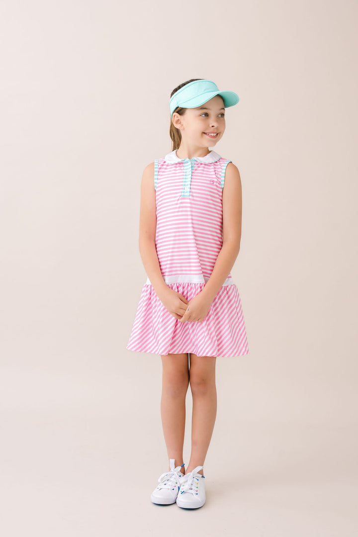 Darla Drop Waist - Flamingo Pink, Totally Turquoise
