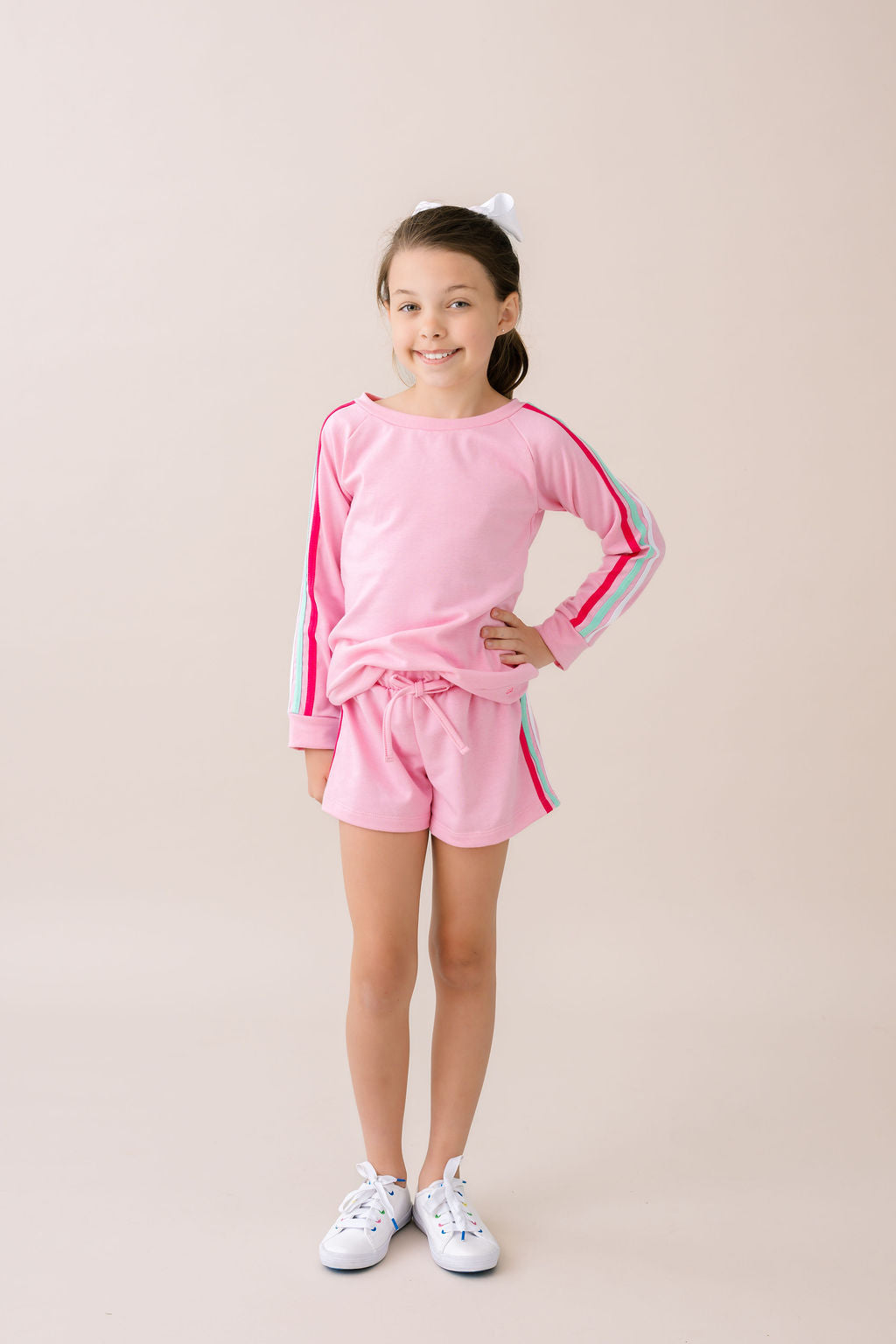 Savannah Jogger Short Set - Taffy Pink