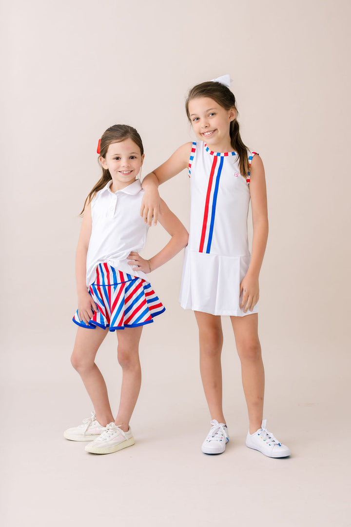 Quinn Skort - Bold, Brave, Blue
