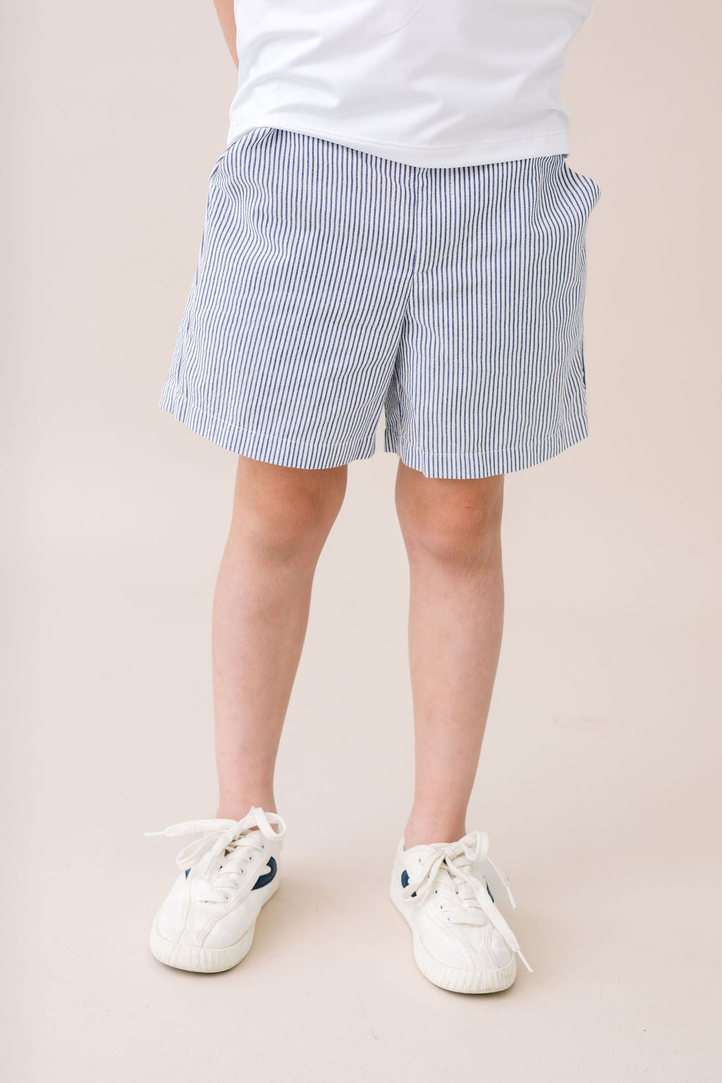 Grant Golf Short - Nantucket Navy Seersucker