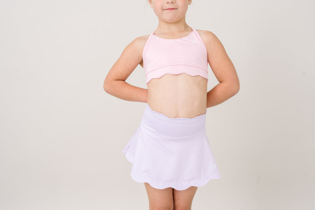Zoe Scallop Skort -  Petal Purple