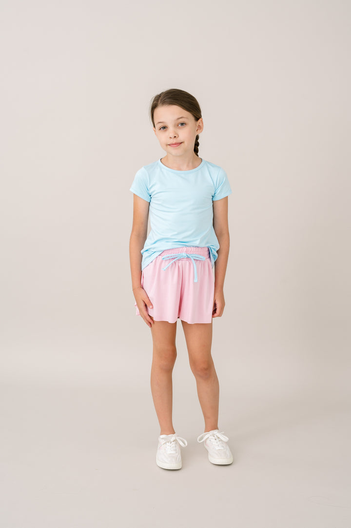 Tatum Short -  Cotton Candy Pink, Cotton Candy Blue