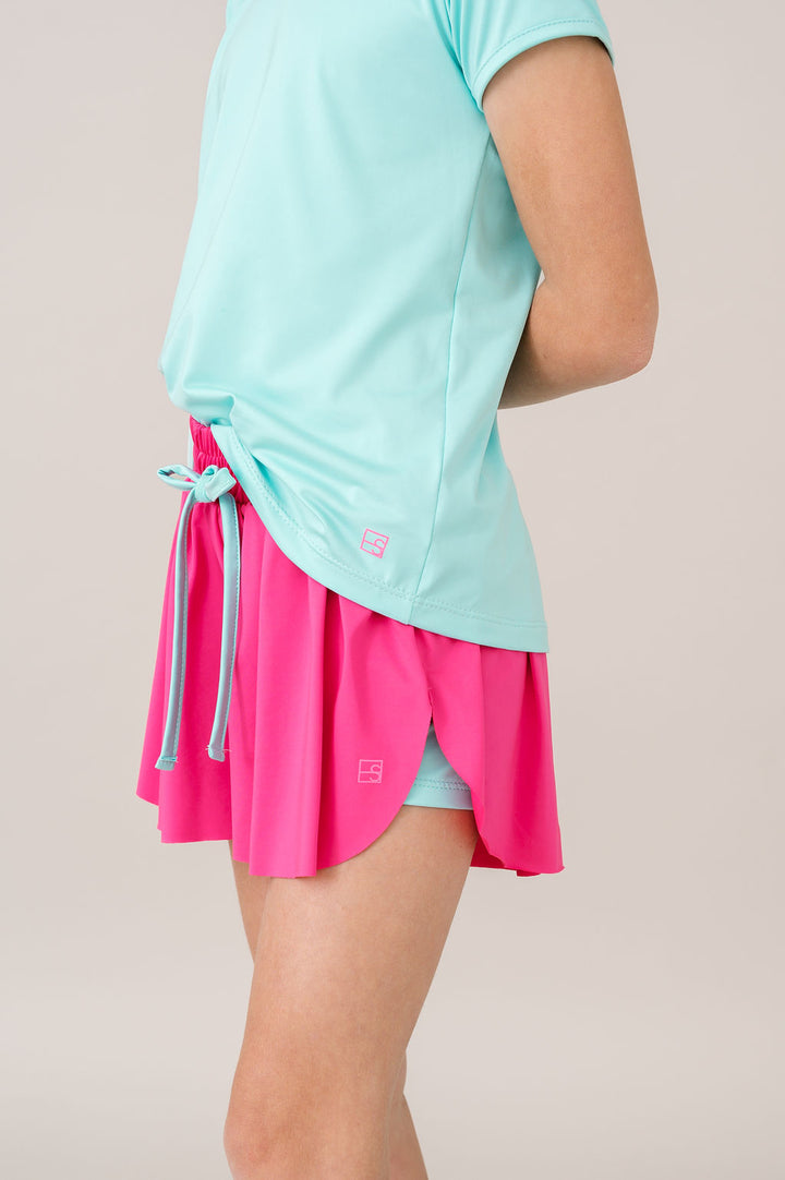 Bridget Basic Tee -   Totally Turquoise