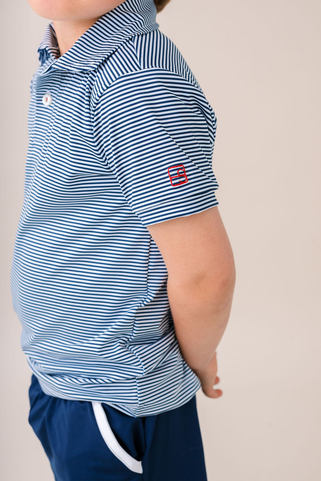 Parker Polo -  Nantucket Navy Ministripe