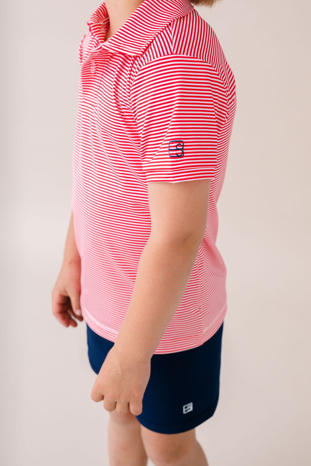 Parker Polo -  Candy Apple Red Ministripe