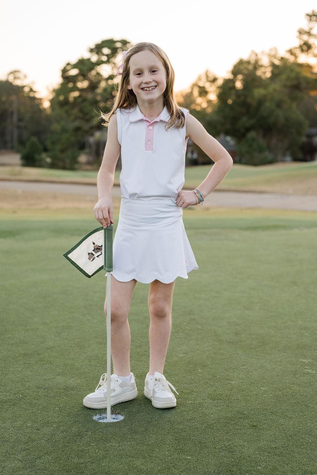 Zoe Scallop Skort -  Pure Coconut