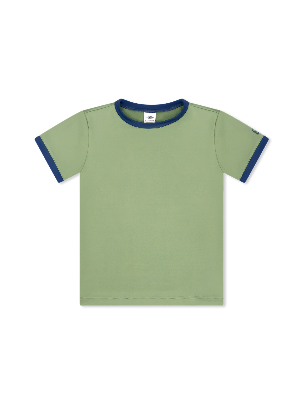 Bradley Basic Tee -  Pistachio Green, Baton Rouge Blue