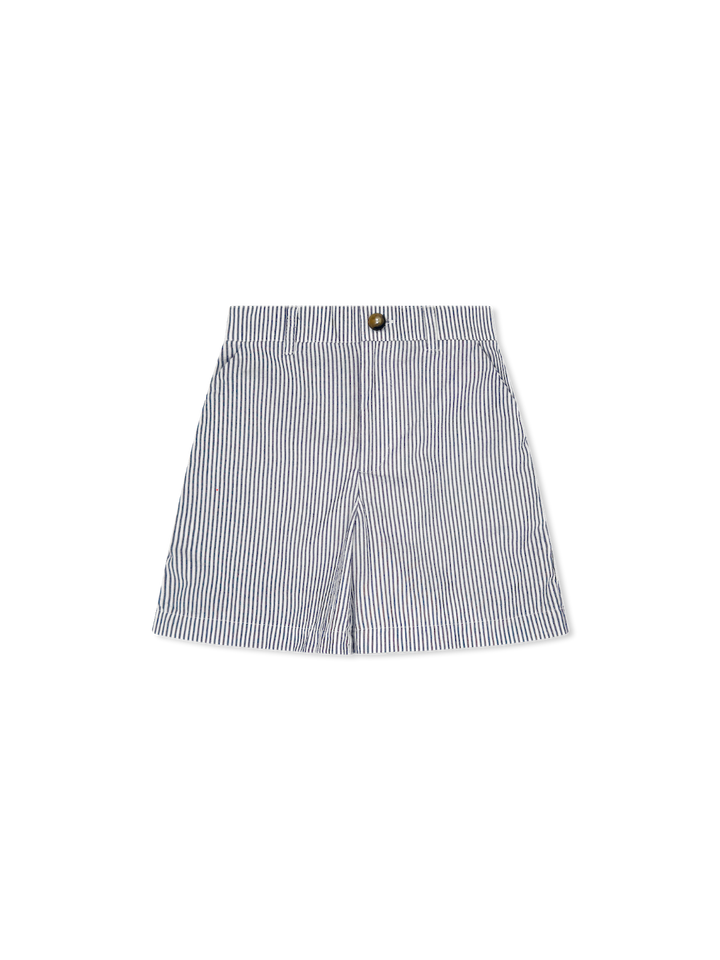 Grant Golf Short - Nantucket Navy Seersucker