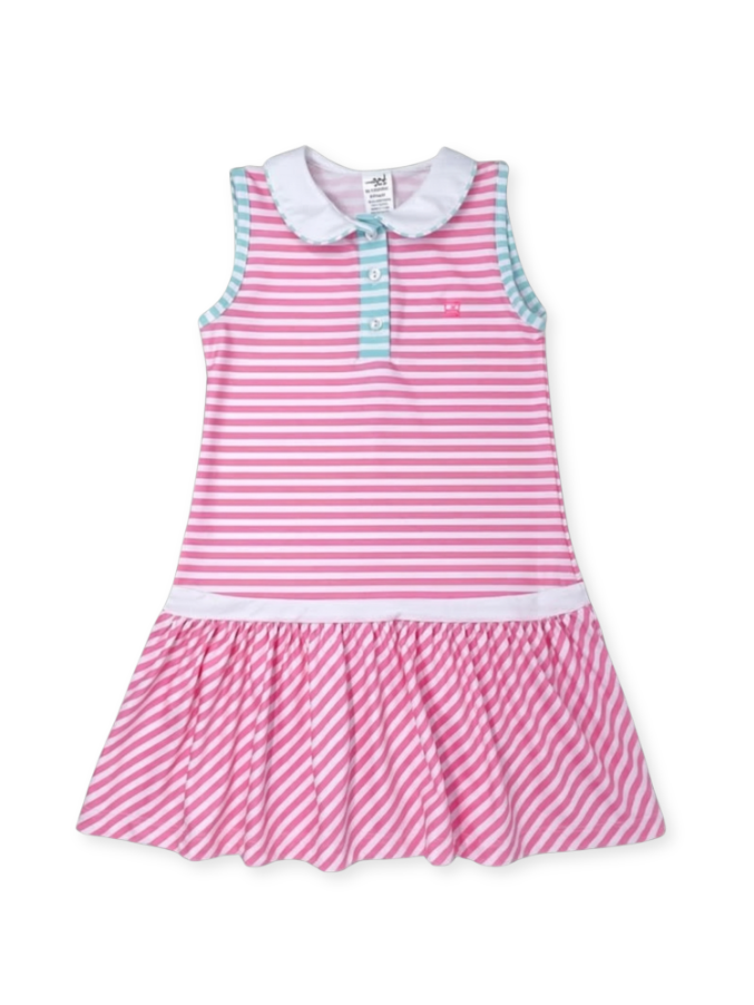 Darla Drop Waist - Flamingo Pink, Totally Turquoise