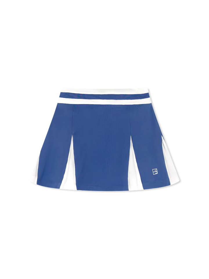 Courtney Skort - Baton Rouge Blue, Pure Coconut