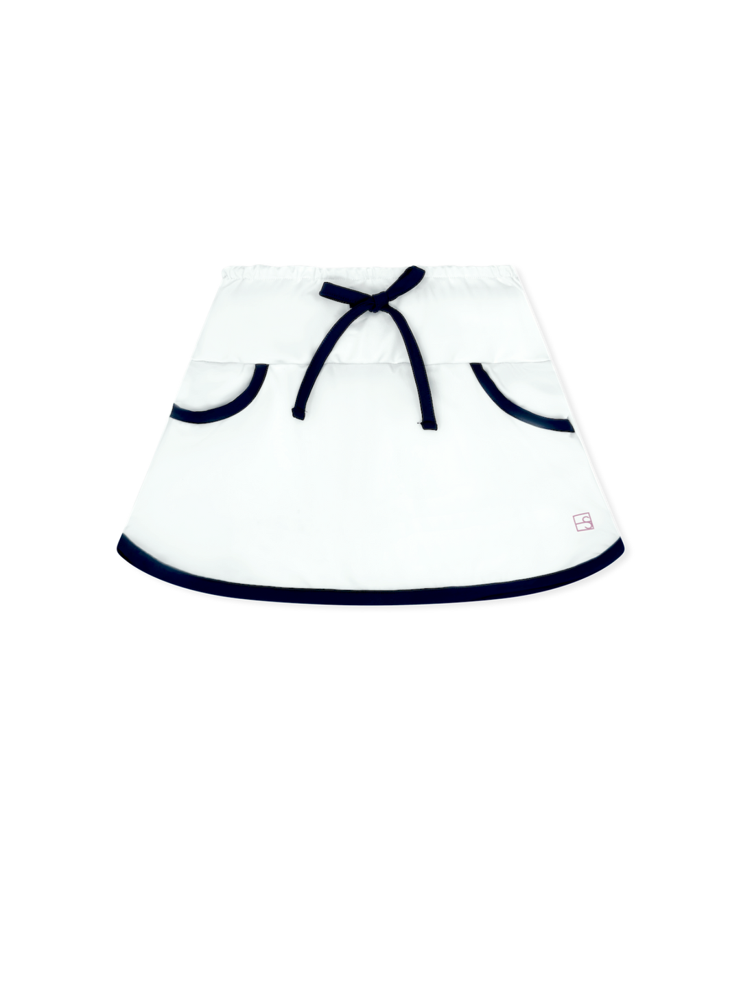 Tiffany Tennis Skort -  Pure Coconut, Nantucket Navy