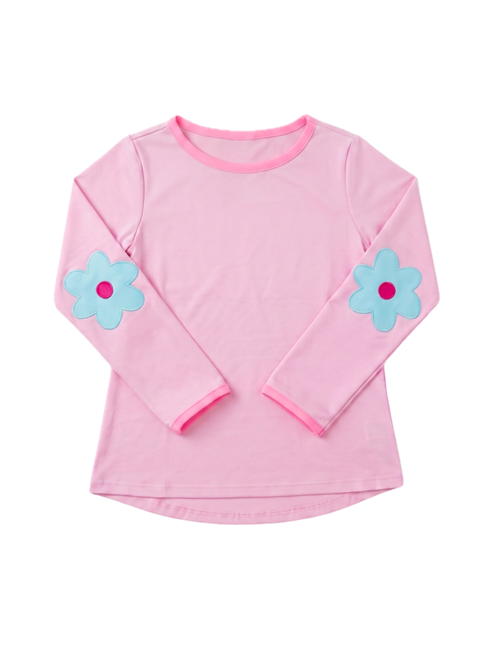 Kylie Long Sleeve Tee- Cotton Candy Pink